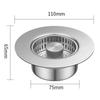 Stainless Steel Kitchen Sink Drain Strainer with Basket Filter Jump Up Pop Up Sink Stopper Anti Clog Sink Filter Kitchen