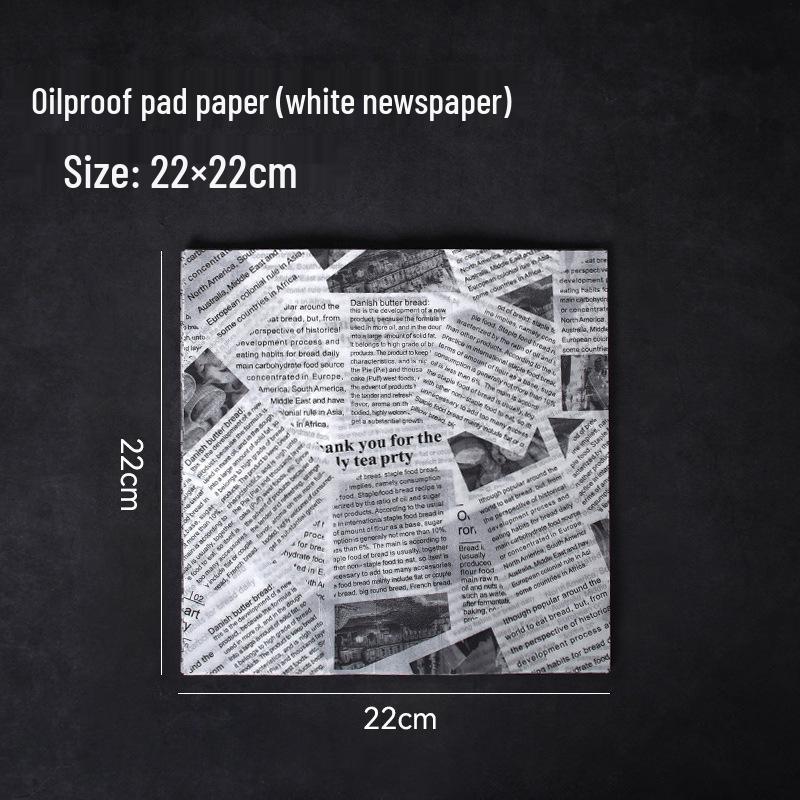 Thickened Oil-Proof Baking & Frying Paper for Oil Absorption and Food Wrapping