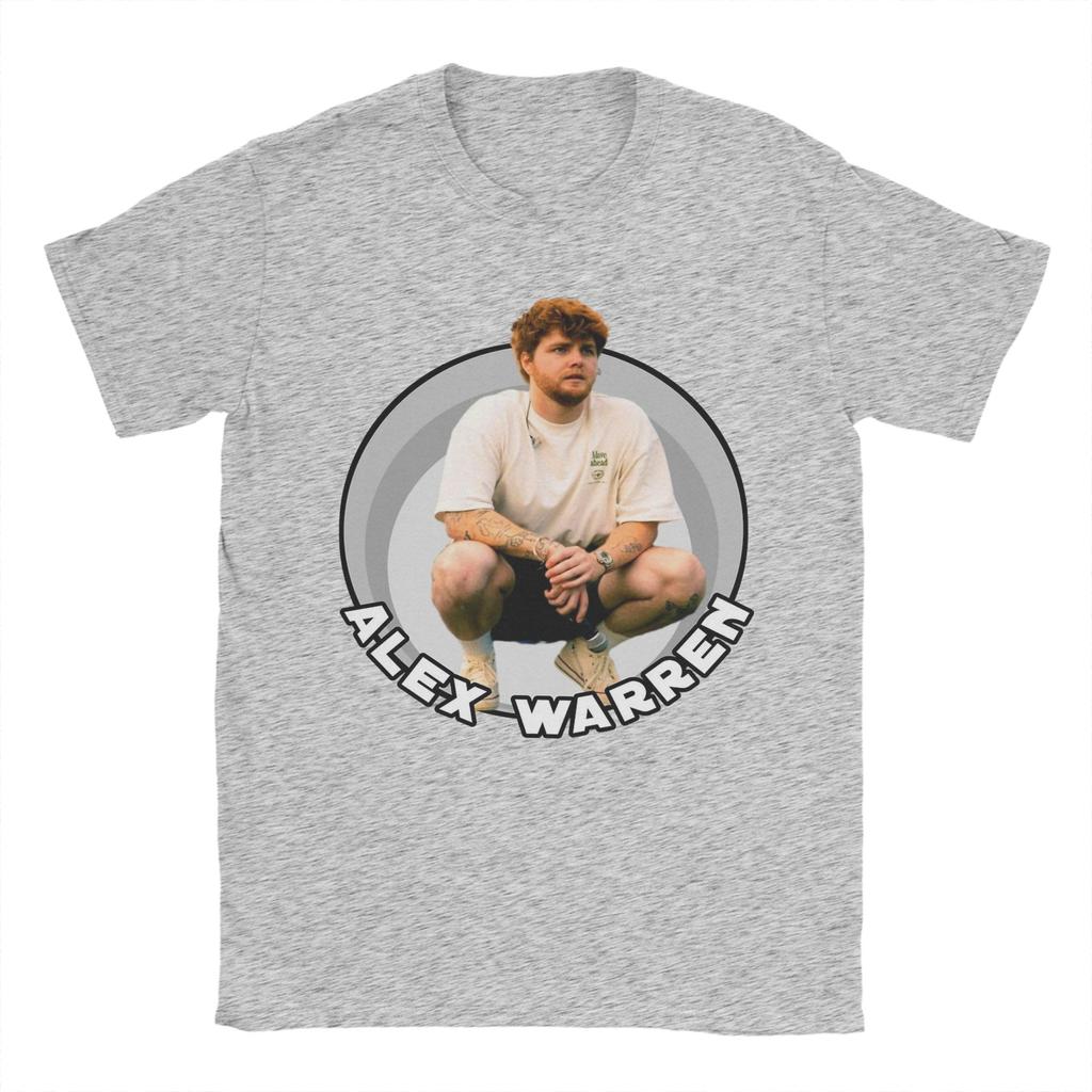 Alex Warren Singer Mens T Shirts Novelty Tee Shirt Short Sleeve Round Collar TShirts Cotton Summer Clothing