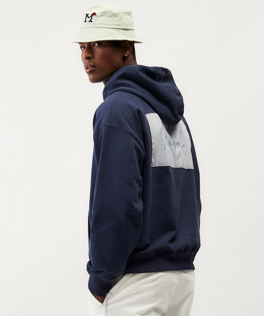 Color Block Hoodie_Navy