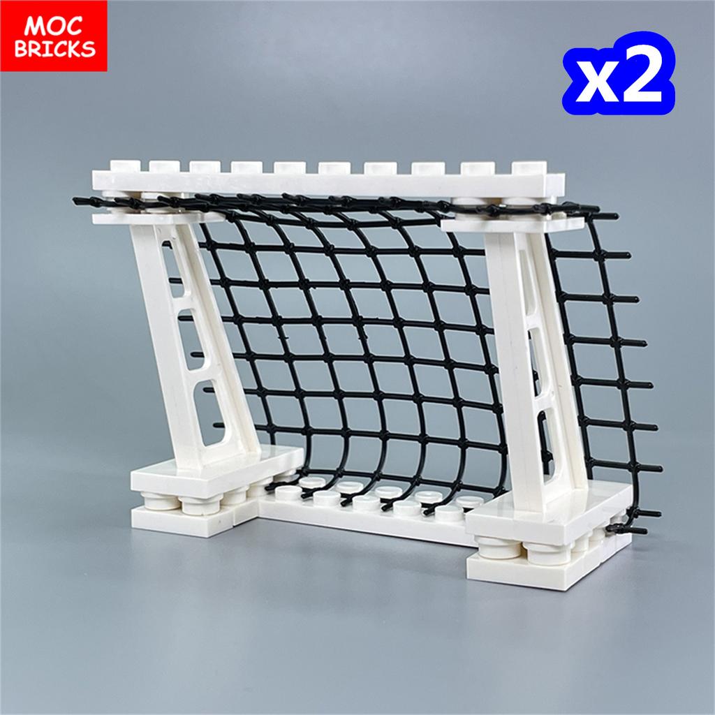 Non-Toxic Moc Bricks Window Fence Arch White Winter Snow Horse Figure City Architectural Church Accessories Children Christmas Toys