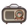 Retro Bluetooth Speaker Radio Portable AM FM SW Radio Rechargeable Wireless Speaker with Telescopic Antenna for Home