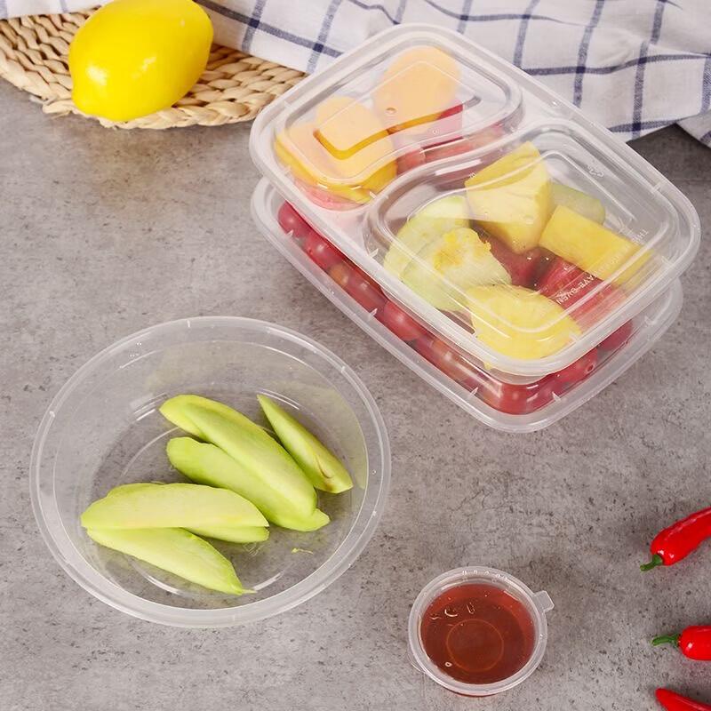 777 Disposable Transparent Plastic Food Containers with Lids