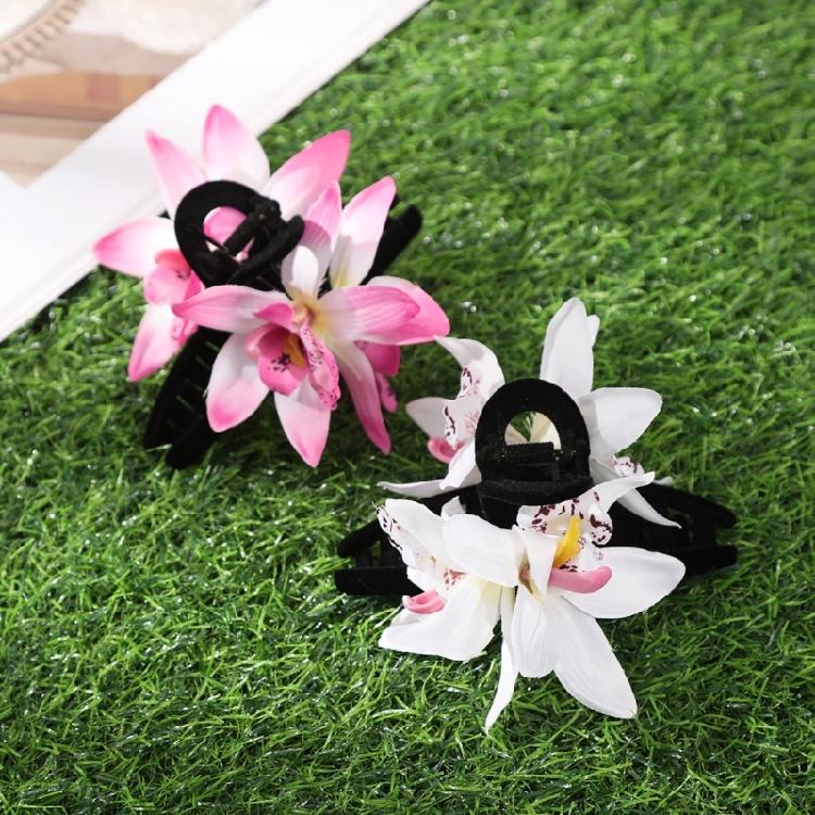 Elegant Fabric Flower Hair Claw Clip Hair Banana Barrettes Women Hair Ornaments