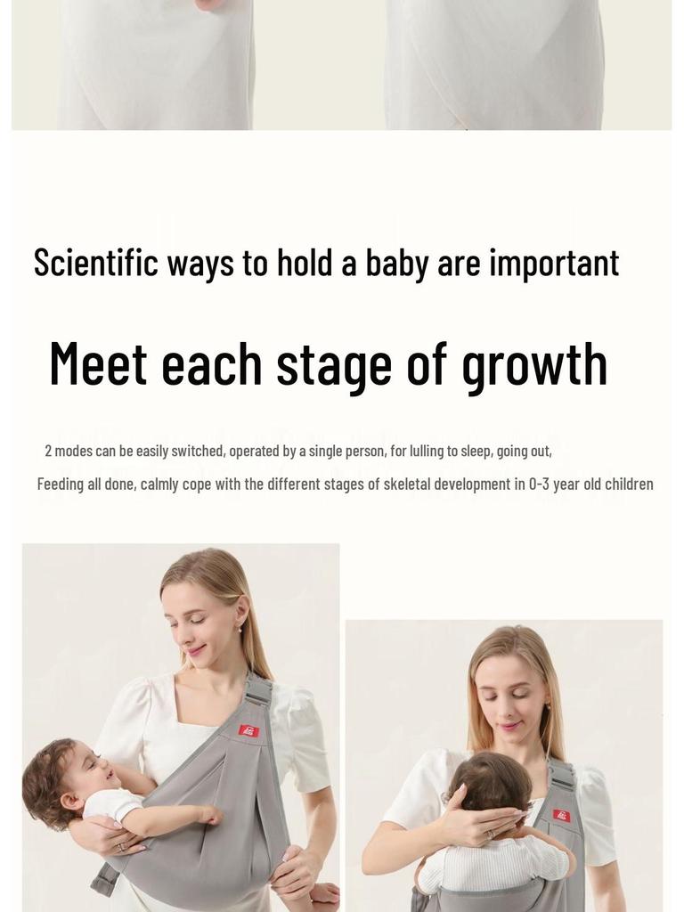 Baby Front-Facing Carrier for Newborns and Toddlers - Hands-Free Back or Horizontal Hold