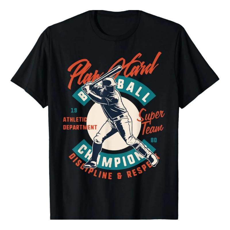 Camiseta Con Emblema Estilizado Vintage De Baseball Play Har S