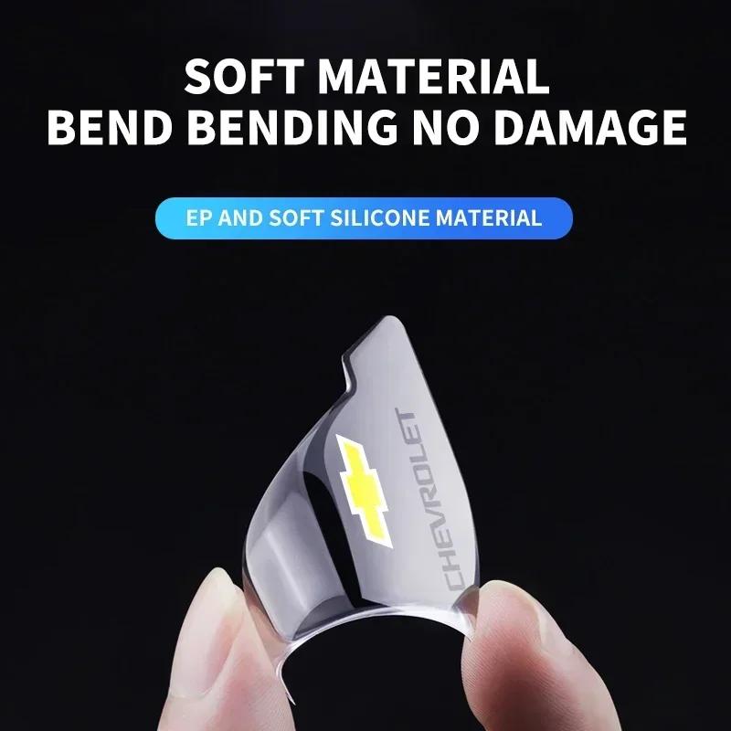 2pcs Car Door Anti-collision Anti-Scratch Cover Protector Transparent Sticker For Chevrolet Cruze Captiva Trax Malibu Sail YG1