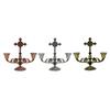 Metal Candle Stick Holder Elegant Candelabra Christian Stand Candelabrum