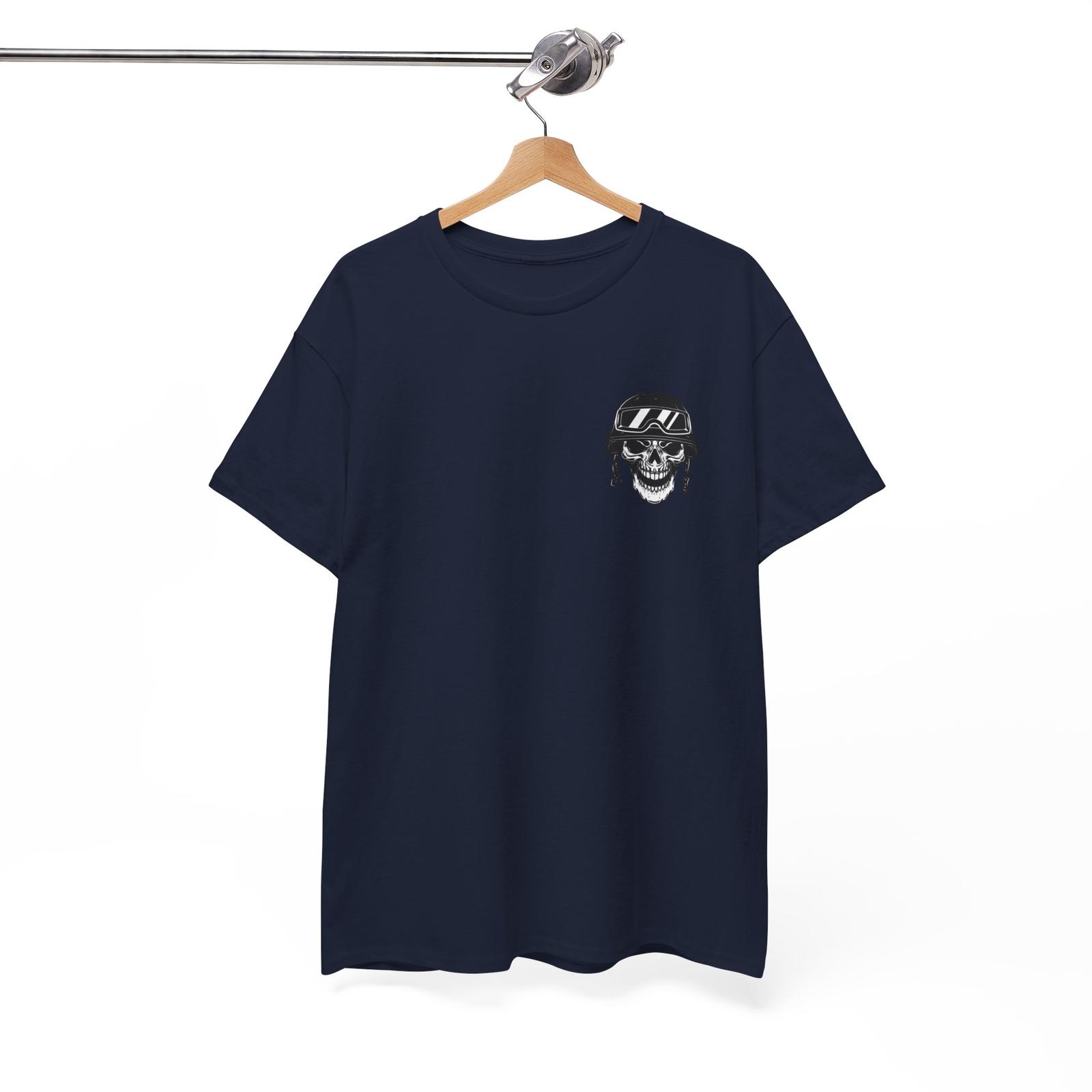 

Unisex crew neck cotton war skull printed regular fit retro t-shirt 5XL різнокольоровий