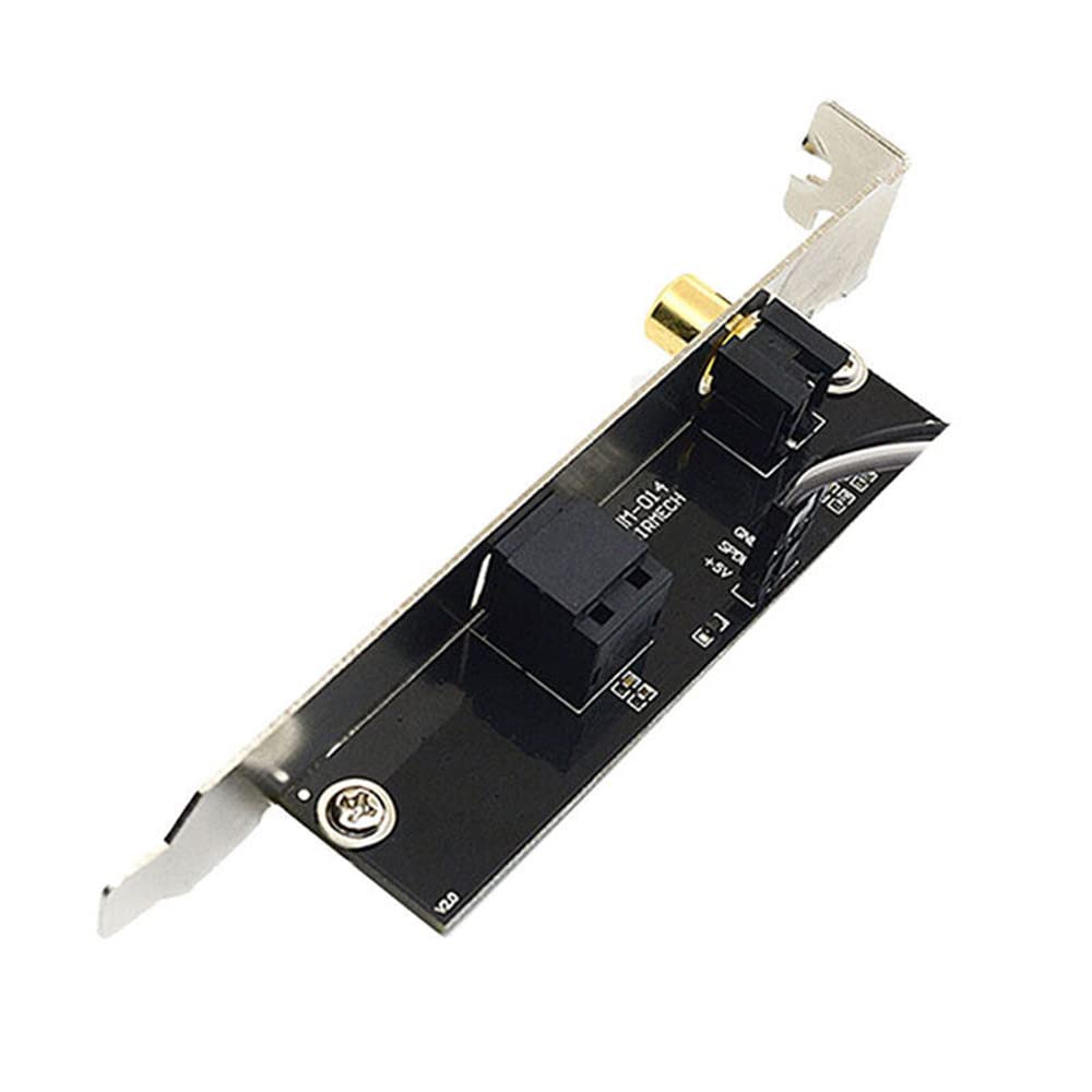 1 x SPDIF RCA Output Daughter SPDIF Optical and RCA Output Plate Cable Bracket for ASUS Gigabyte MSI Motherboard Accessories Card,