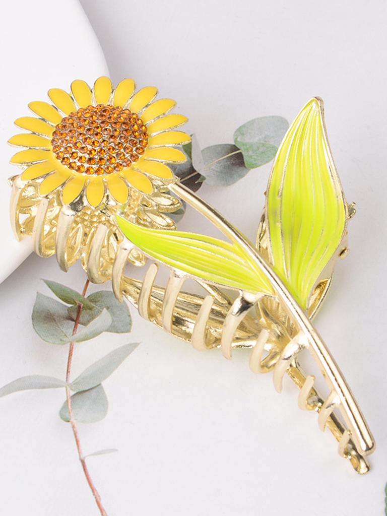 1 Pcs Fashion Exquisite Sunflower Hair Claws For Women Girls Party Hair Accessories