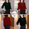 Golden Velvet Retro Women's Top - Autumn/Winter 2025
