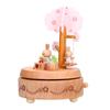 Music Box Beech Wood Cute Rabbit Music Box Toy Present for Christmas Birthday Wedding