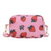 Fashion Small Fresh and Sweet Personalized Shoulder Bag Women's Bag Spring and Summer New Strawberry Printed Casual Nylon Bag