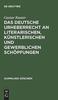 Kniha Das Deutsche Urheberrecht an Literarischen, Kunstlerischen Und Gewerblichen Schopfungen : 263