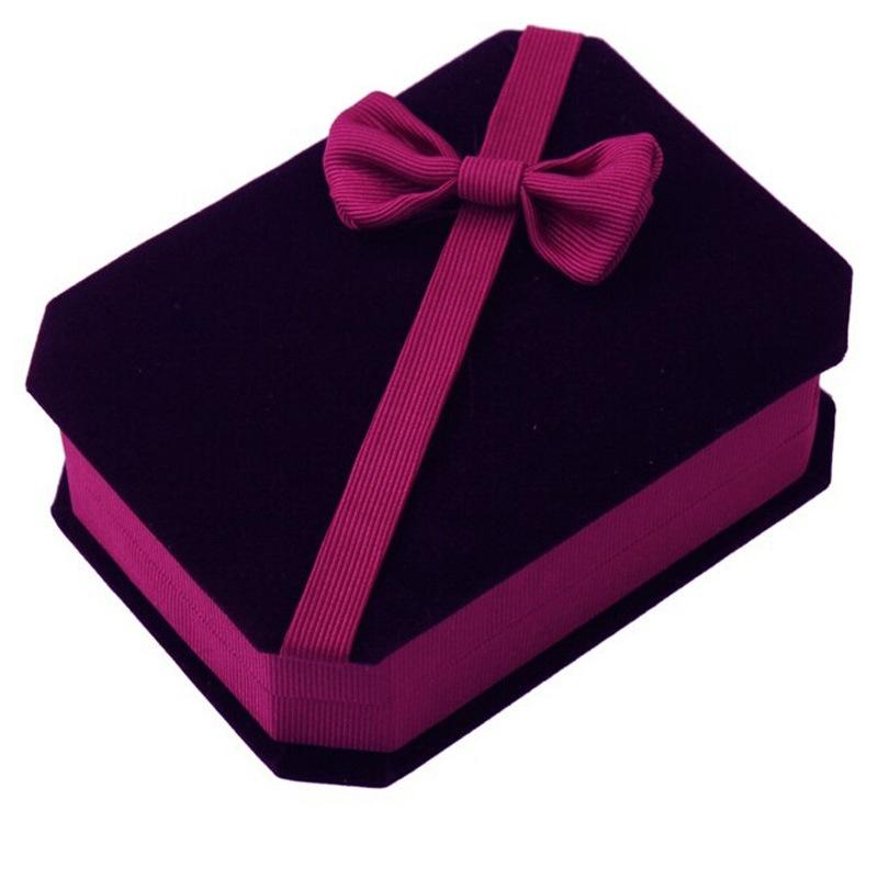 Wedding Ring Box Elegant Necklace Earring Ring Pendant Jewelry Display Storage Gift Box 7*9cm