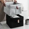 1pc Nordic Filz Lagerung Korb Wohnzimmer Tee Tisch Schwarz Grau Kleinigkeiten Lagerung Korb Tuch Filz Lagerung Box Schlafzimmer socken