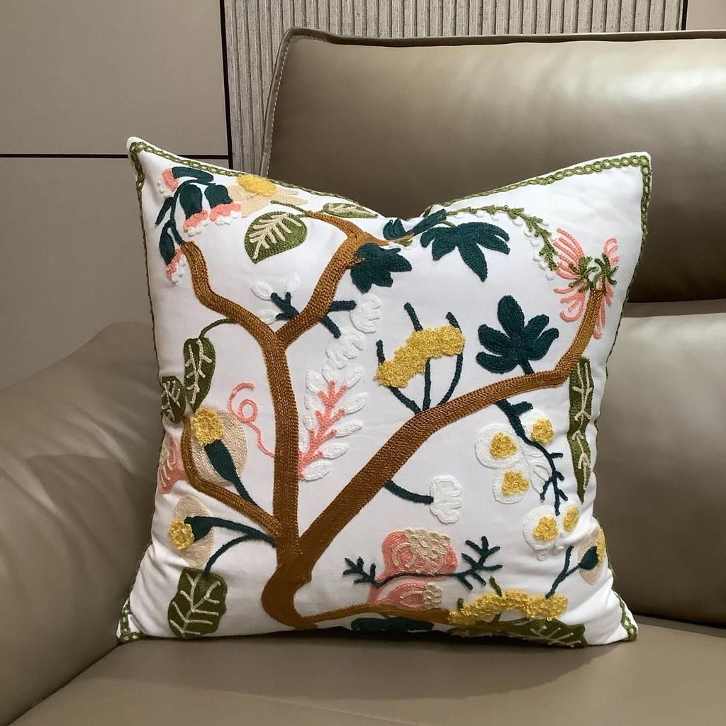 Peach Skin Lily Of The Valley Cushion Cover 2D Print Floral Pillowcase For Sofa Couch Decorative Throw Pillow Case Home Decor