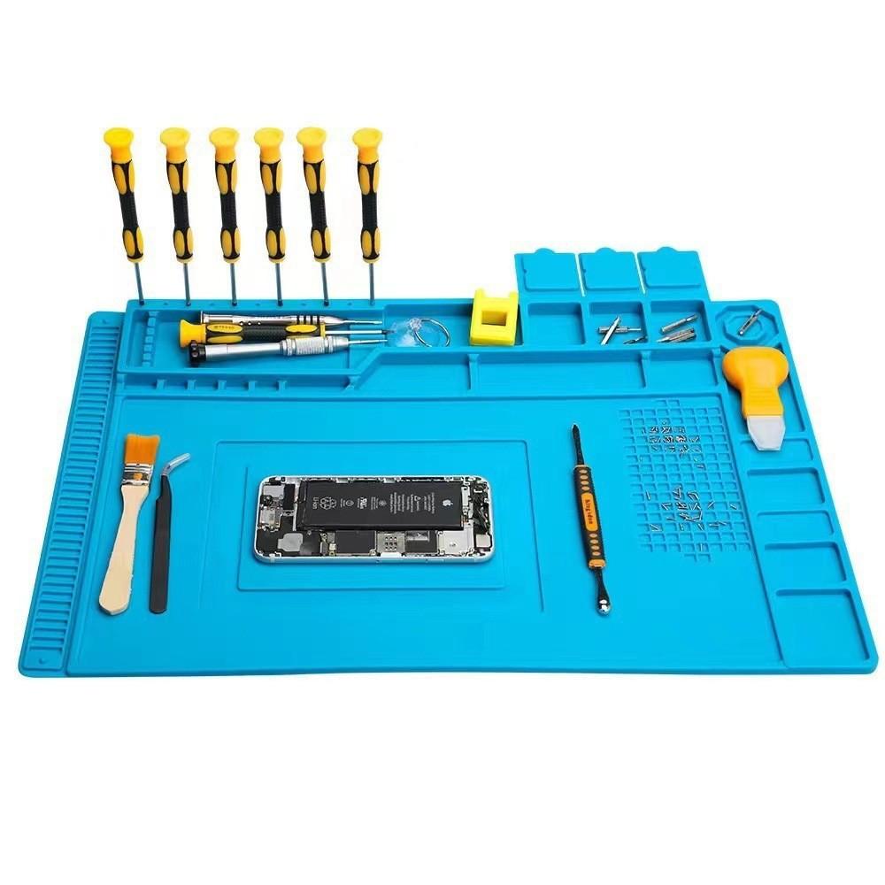 Silicone Heat Insulation Welding Pad for Mobile Phone and Computer Repair, High Temperature Resistant and Thickened