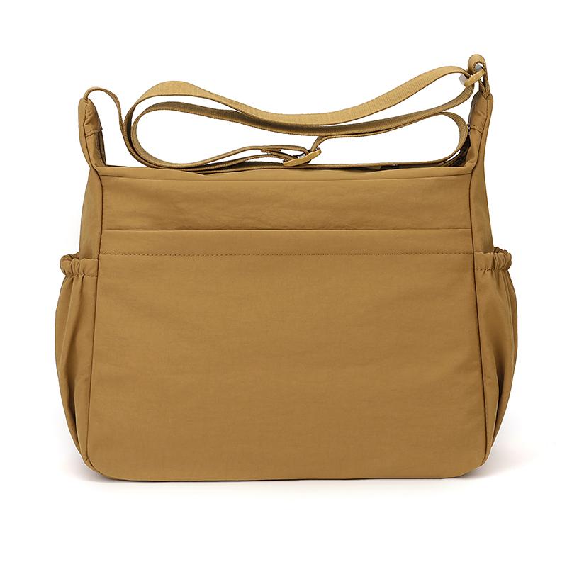 Casual Nylon Crossbody Shoulder Bag with Side Pockets Lightweight Travel Purse for Women Daily
