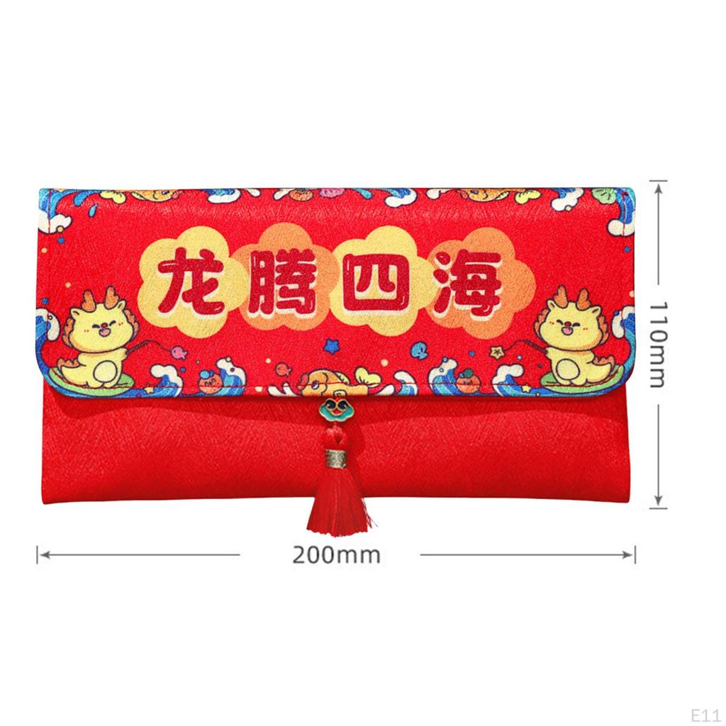 Chinese Year Red Envelope, Pocket Packet Hong Bao Gift Money Envelope