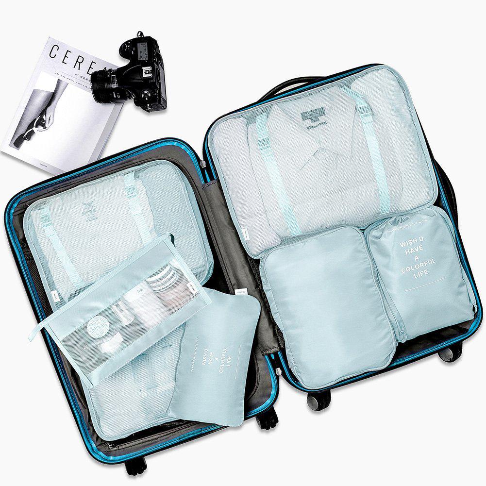 Travel Storage 7-Piece Set: Clothing Organizers for Suitcase