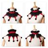 Guler Costum cu Volane pentru Adulți Accesoriu Petrecere Roșu și Negru pentru Halloween Cosplay Fotografii și Îmbrăcăminte Tematică