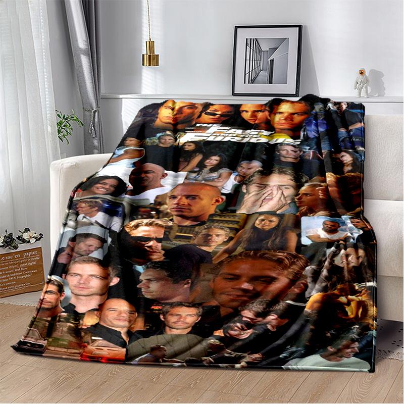 HD 10 Fast & Furious X 3D Printed Soft Plush Blanket,Flannel Blanket Throw Blanket for Living Room Bedroom Bed Sofa Picnic Kids