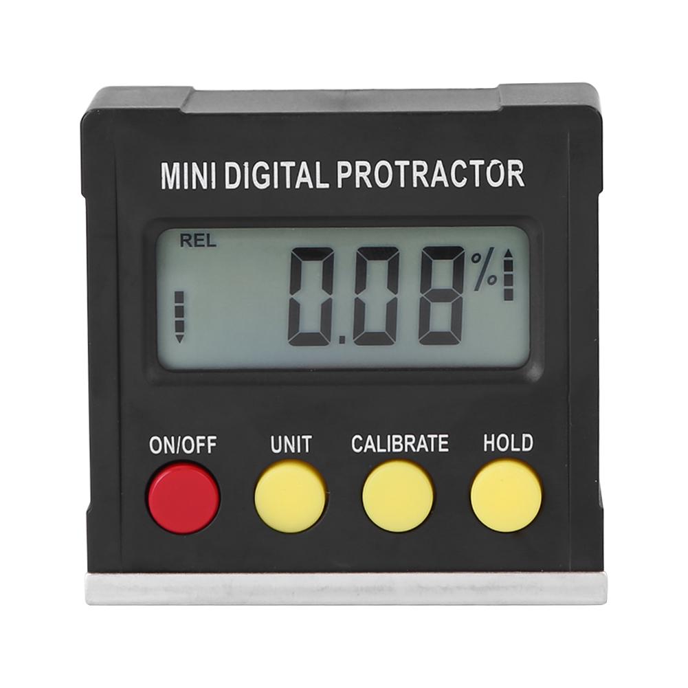 Digital Goniometer Electronic 3 In 1 Bubble Level Box Woodworking Tools Electronic Angle Ruler Backlight Protractor Inclinometer