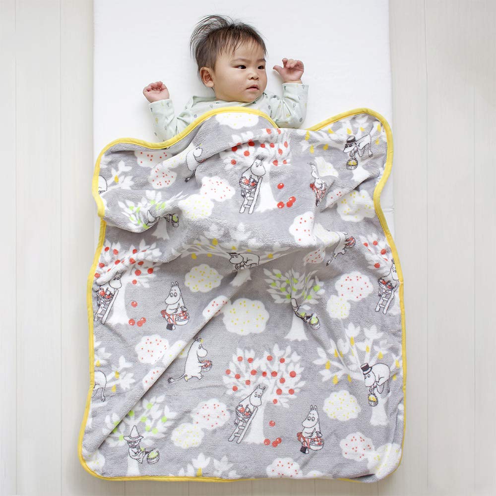 Moomin Baby Fluffy Blanket for Baby Blanket, Washable, Swaddle, Throw,