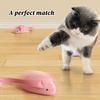 Realistic M&ouse Sound Cat Toy Elastic Automatic Hunting Game, Interactive Chewers Pet Indoor Outdoor Home Kitten Play Supplies