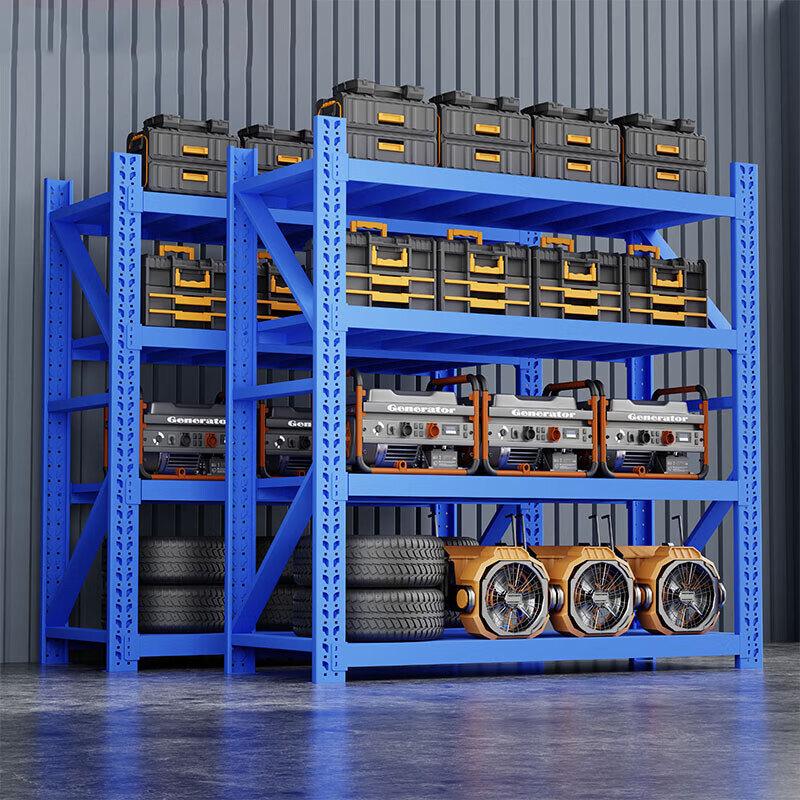 Zhixin Yuncai Blue 4-Tier Heavy-Duty Storage Shelf