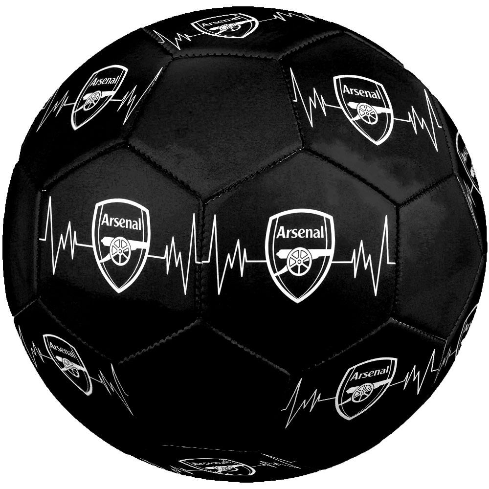 Pallone da Calcio Arsenal Football Club Taglia 5, Cucito a Macchina in PVC, Resistente e ad Alto Rimbalzo, Adatto a Tutte le Età, Merchandising per tifosi, Partite e Uso all'Aperto.