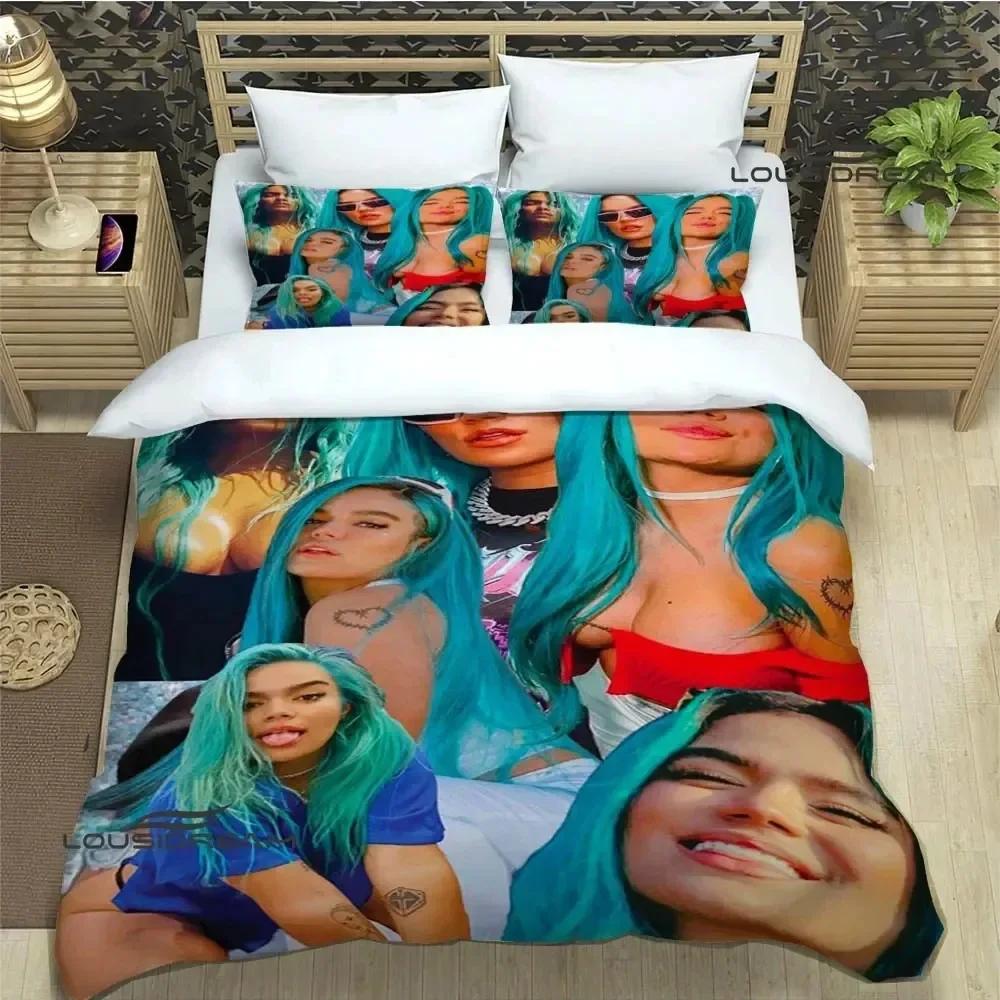 3D Print Karol G Fashion 3D Duvet Cover Bedding Set Comforter Linen Pillowcases Home Decor Single Double Twin King Queen