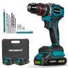 Newbeny 80NM Brushless Electric Drill 3 IN 1 Cordless Impact Drill Electric Screwdriver Power Tools For 18V Battery