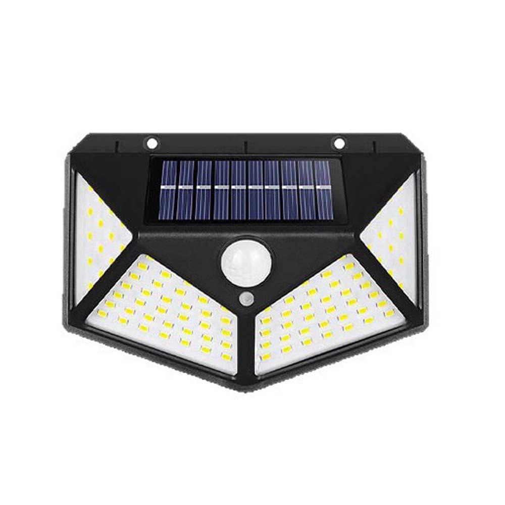 

IP65 Waterproof Solar Street Lights 100 LED Beads Solar Lamp Motion Sensor Light for Garden Patio чёрный