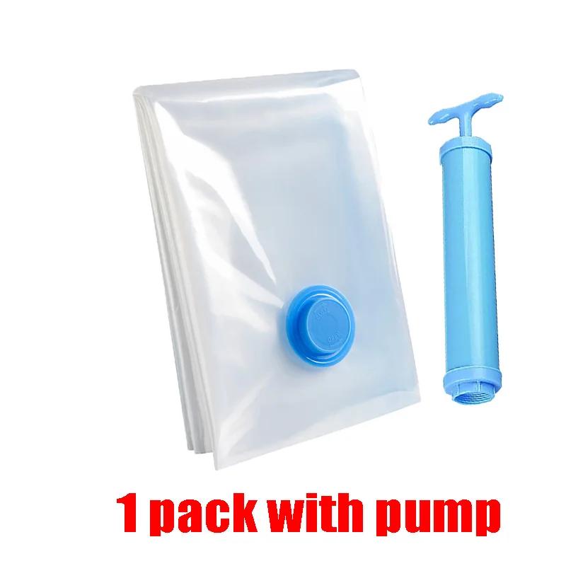 Vakuumbeutel für Kleidung, Luftvakuumbeutel mit Pumpe, Reiseutensilien, platzsparende Beutel für Bettdecken und Decken, Aufbewahrungs-Organizer