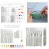 16/32/37Pcs Stainless Steel Crochet Hook Big Eye Knitting Needle Knitting Markers Set with Case for Crochet Hobbyist