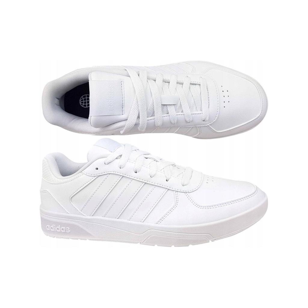 Adidas Neo Courtbeat Trendy Comfortable Low-Top Skate Shoes Men Sneakers White ID9659