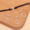 Sterling Silver Ring Twist Ot Button Diy Crystal Bead Pearl Bracelet Necklace End Buckle Accessories Ot Silver Buckle