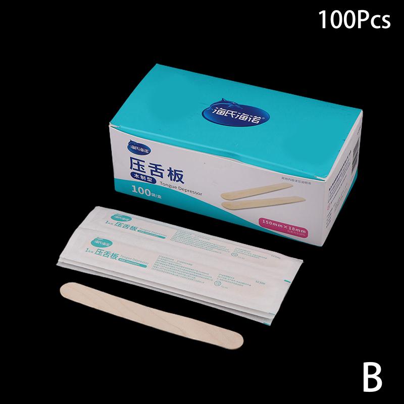 Medical Disposable Tongue Depressor For Oral Examination Children Oral Muscle Training Stick Depilation Spatula Wax Sticks
