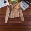 Women's Autumn/Winter Fitness Set: Elastic Quick-Dry High-Waisted Flared Pants & Slimming Yoga Jacket