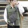 Men's Travel Chest Bag-Anti-theft Shoulder Backpack-Suitable for Outdoor Leisure Hiking Commuting with Adjustable Shoulder Strap