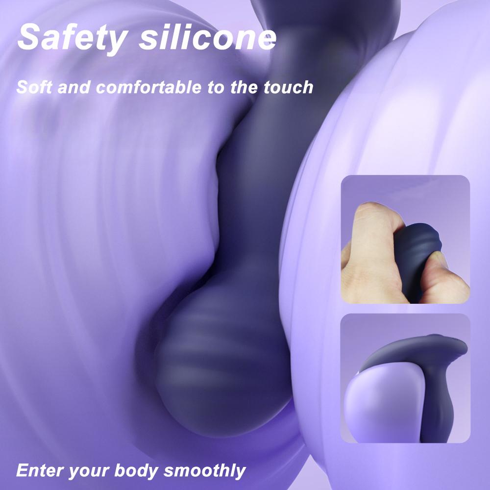 Zabawki erotyczne Stymulator prostaty Wibrator Męski Masażer prostaty Rotacja Korki analne Silikonowy Wibrator łechtaczkowy jąder Zabawka erotyczna dla gejów