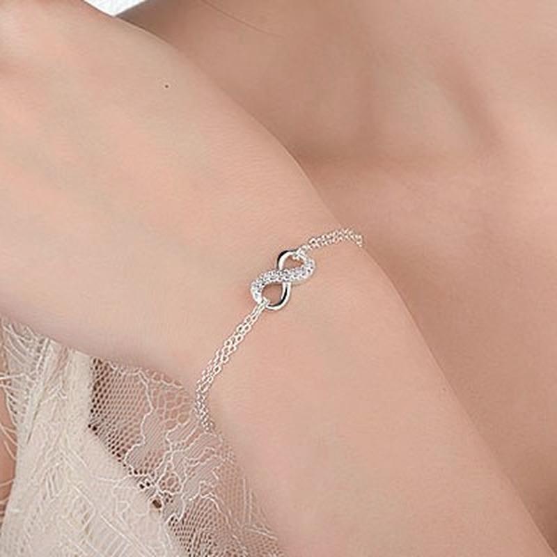 Lindon Zircon Bracelet Jewelry Geometric Bead Chain Link Bracelets Fashion Fine Wedding Gift for Girlfriend Women