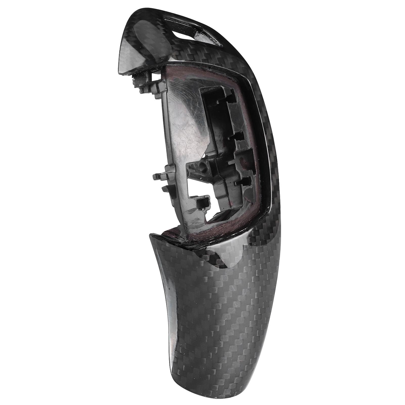 Gear Shift Knob Cover Carbon Fiber Shifter Lever Head Trim Decoration Fit for F22 F30 F32 F10 Conventional