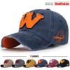 Cotton Adjustable Soft Top Baseball Cap Sun Hat Trucker Caps Dad Hats W Patch Embroidered All-Match Trendy For Daily