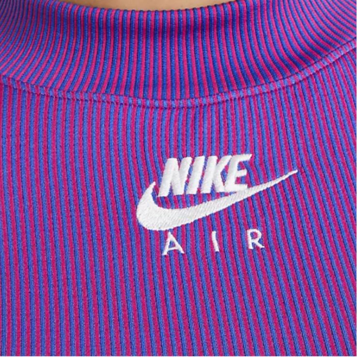 Nike Air Logo Long Sleeve Top Women tops Raspberry CZ8635-616