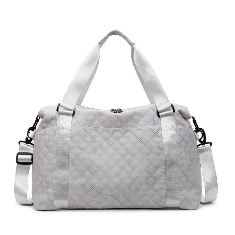 

Large Capacity Travel & Gym Bag with Dry/Wet Separation - Shoulder Crossbody and Handheld серый