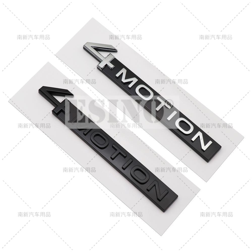 AABIP1 Styling auta 4Motion 3D Zadní kufr Blatník ABS Chrom Zinková slitina Znak Odznak Samolepka pro Volkswagen Tiguan Touareg Tayron
